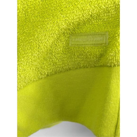Outerknown Dress Hightide Women’s Size Small Neon Green Yellow Hooded Terry New‎ - Picture 14 of 14